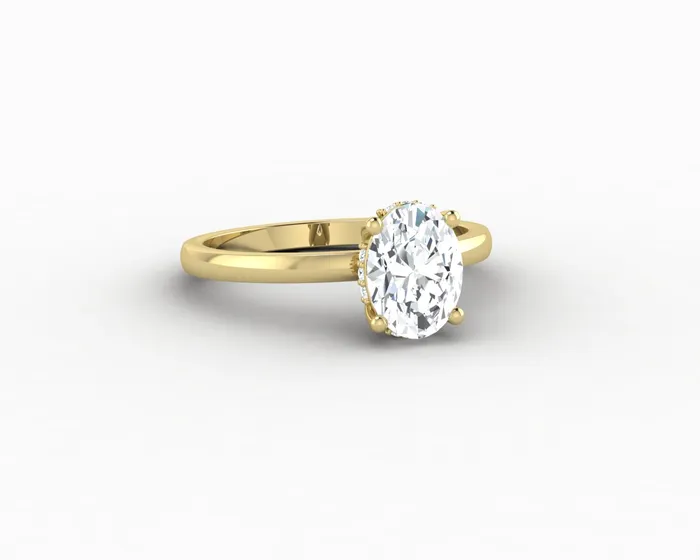 Sapheena Jewelry Rings Luce 10 Ct Oval Cut Engagement Ring