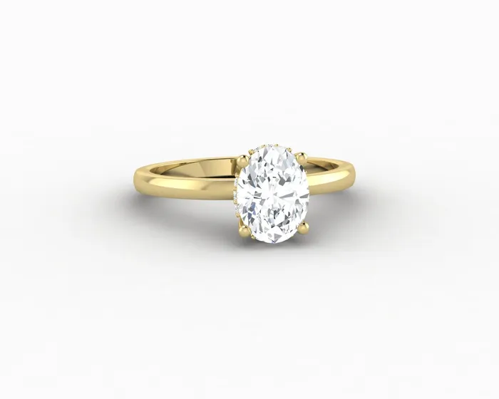Sapheena Jewelry Rings Luce 10 Ct Oval Cut Engagement Ring