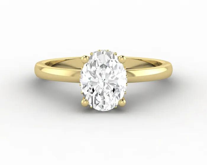 Sapheena Jewelry Rings Luce 10 Ct Oval Cut Engagement Ring