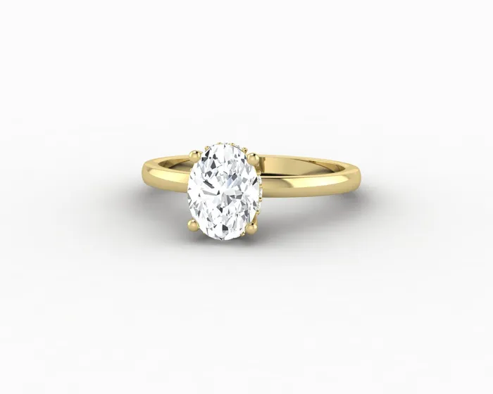 Sapheena Jewelry Rings Luce 10 Ct Oval Cut Engagement Ring