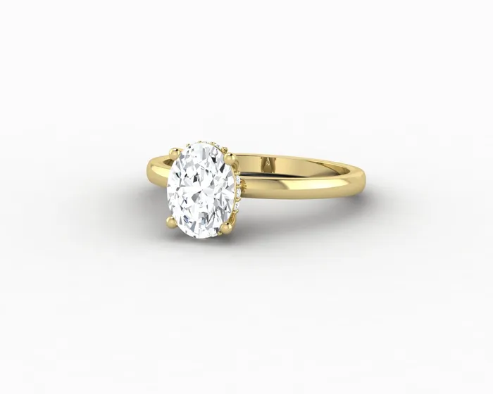 Sapheena Jewelry Rings Luce 10 Ct Oval Cut Engagement Ring