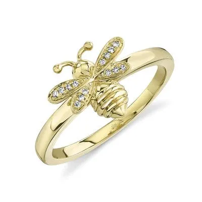 SHY CREATIONS Rings 003CT DIAMOND BEE RING