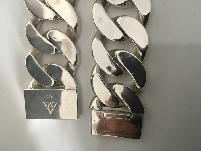 silverwow Necklaces 40mm Mens Curb Link Necklace