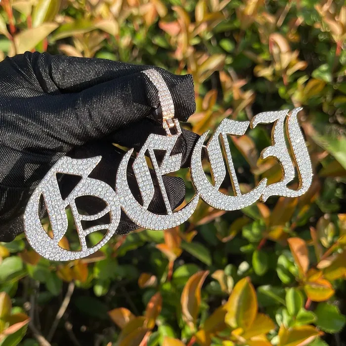 Thin Luxury Necklaces Thin Luxury Iced Out Personalized Custom Name Necklace Pendant