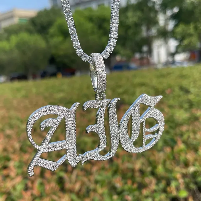 Thin Luxury Necklaces Thin Luxury Iced Out Personalized Custom Name Necklace Pendant