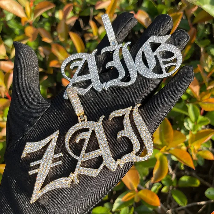 Thin Luxury Necklaces Thin Luxury Iced Out Personalized Custom Name Necklace Pendant