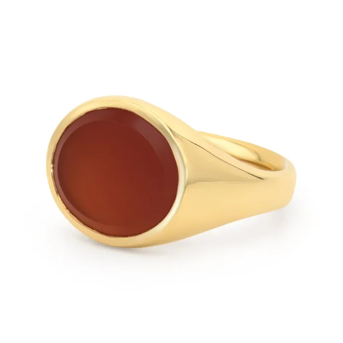 VANIE Carnelian Signet Ring Rings