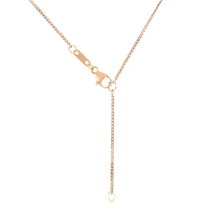 033 CT TW Baguette and Round Natural Diamond Scatter Circle Pendant in 10K Rose Gold Goldia Necklaces 033 CT TW Baguette and Round Natural Diamond Scatter Circle Pendant in 10K Rose Gold Goldia Necklaces