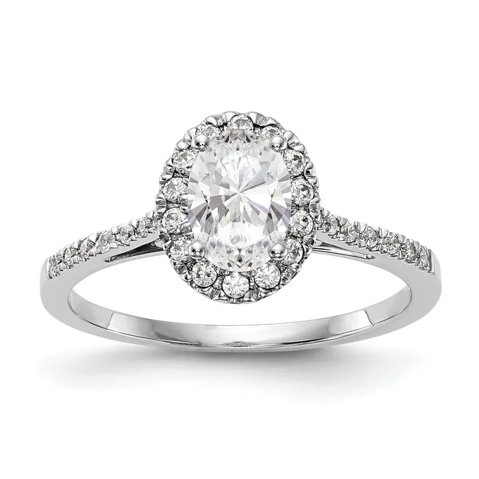 13 Ct Natural Diamond Semimount Oval Halo Engagement Ring in 14K White Gold Goldiacom Rings 13 Ct Natural Diamond Semimount Oval Halo Engagement Ring in 14K White Gold Goldiacom Rings