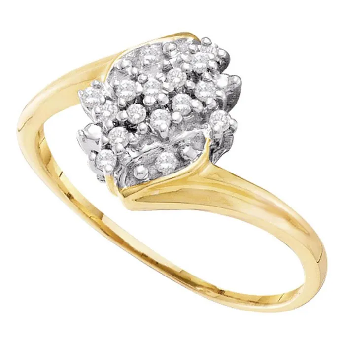 18CTWDiamond CLUSTER RING gndatlanta Rings