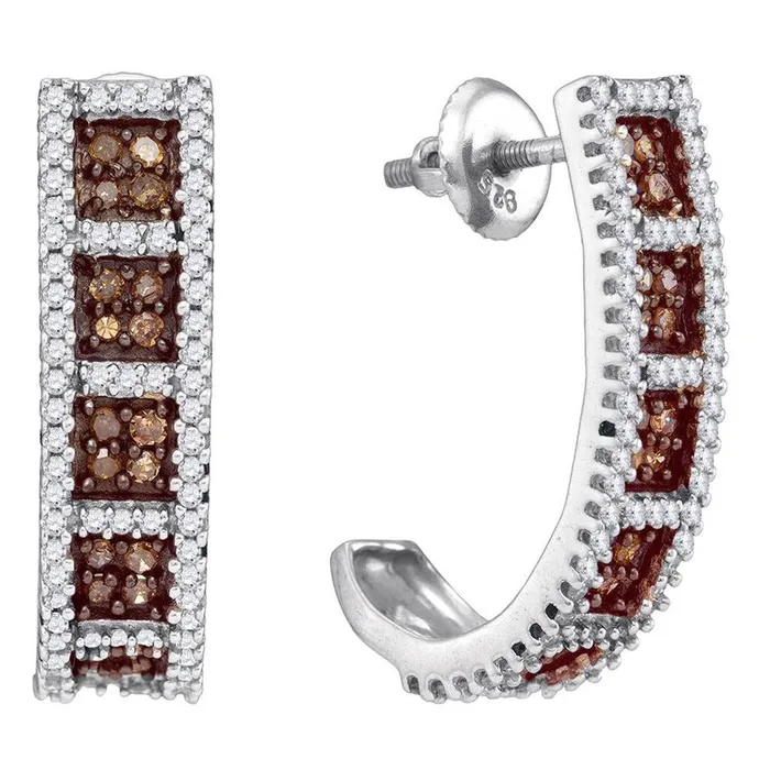 1 CTWDiamond NATURAL BROWN EARRING gndatlanta Earrings