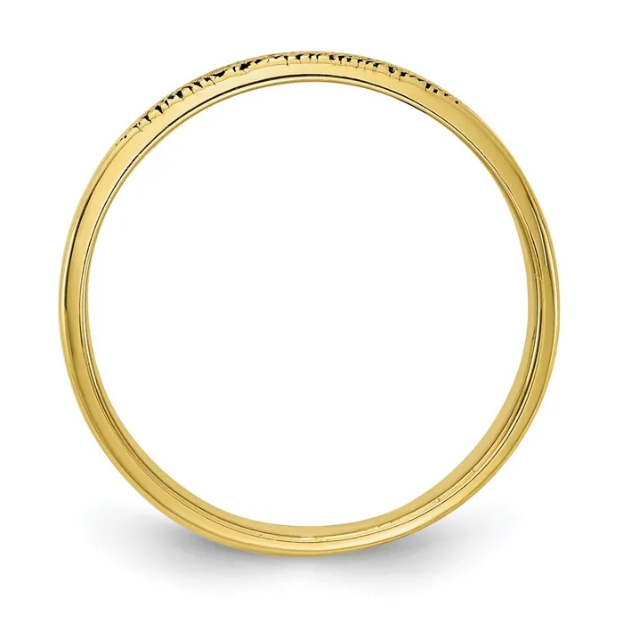 10K Yellow Gold Fingerprint Ring Goldia Rings