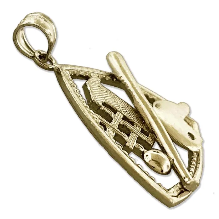 14K Gold 1 Baseball Pendant Goldia PreStyled Sets