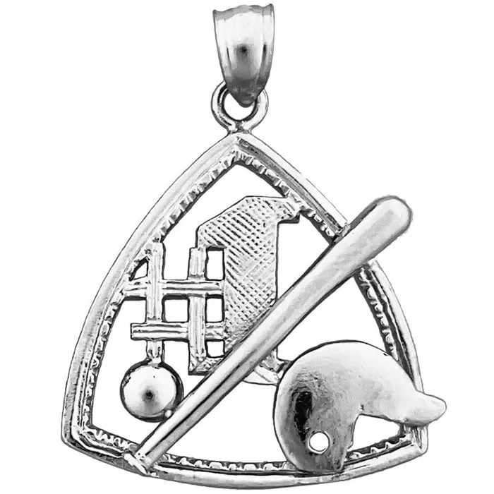 14K Gold 1 Baseball Pendant Goldia PreStyled Sets