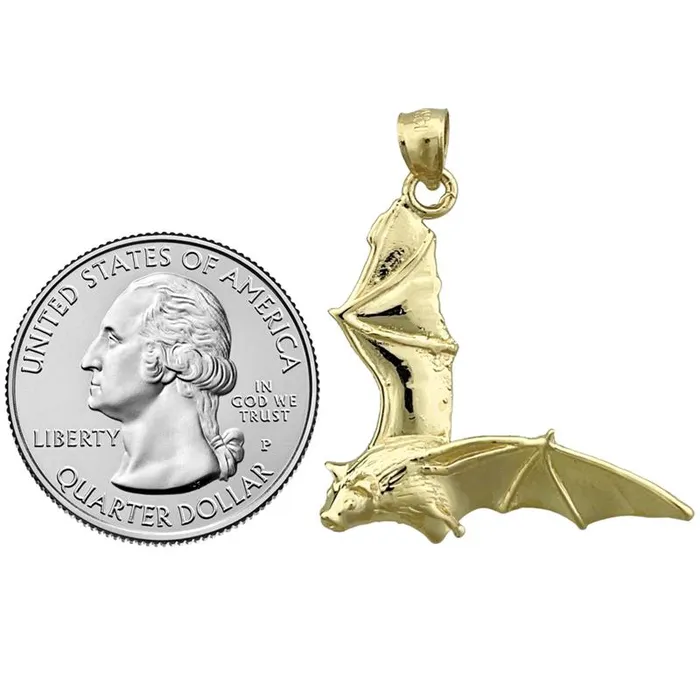 14K Gold Flying Bat Pendant Goldia PreStyled Sets