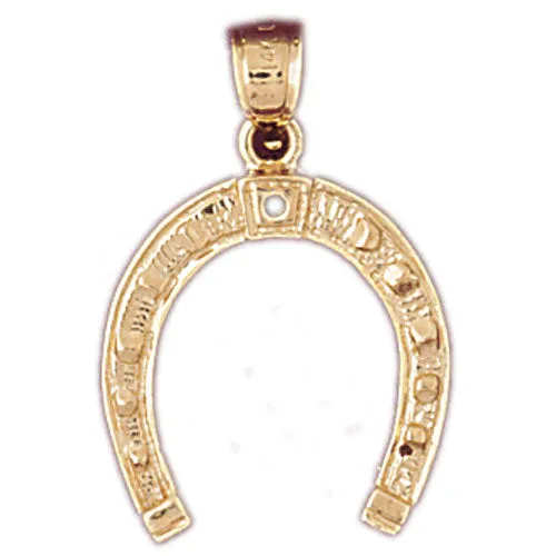 14K Gold Western Horseshoe Pendant Goldia PreStyled Sets