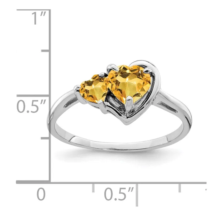 14k White Gold Gemstone Ring Goldia Rings