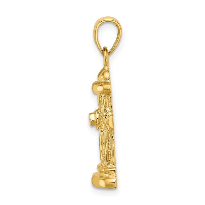14k Yellow Gold 2D Fire Hydrant Charm Goldia Charm Necklaces