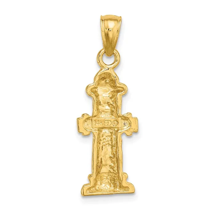 14k Yellow Gold 2D Fire Hydrant Charm Goldia Charm Necklaces