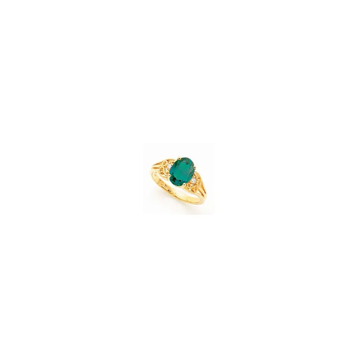 14K Yellow Gold 9x7mm Oval Mount St Helens AA Real Diamond ring Goldiacom Rings 14K Yellow Gold 9x7mm Oval Mount St Helens AA Real Diamond ring Goldiacom Rings