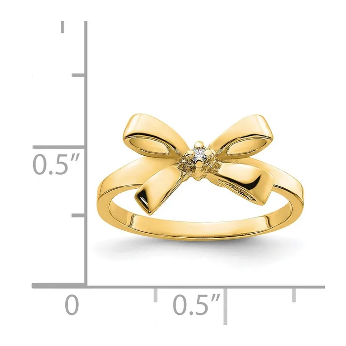 14K Yellow Gold AAA Real Diamond ring Goldiacom Rings