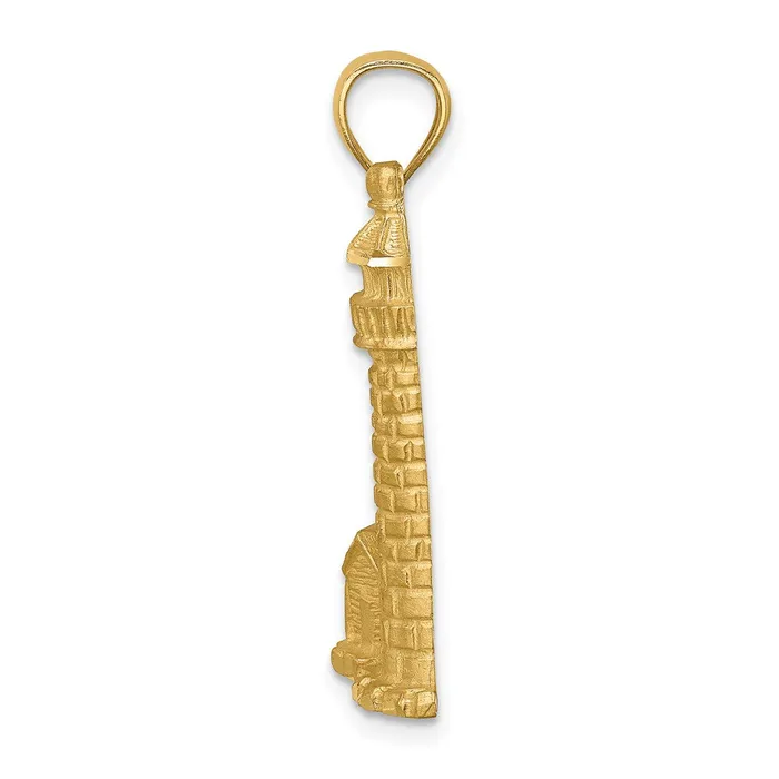 14k Yellow Gold Brushed DC Lighthouse Pendant Goldia PreStyled Sets