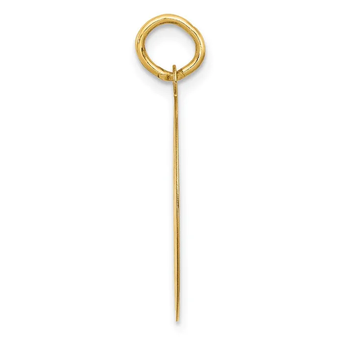 14k Yellow Gold Dachshund Disc Charm Goldia Charm Necklaces