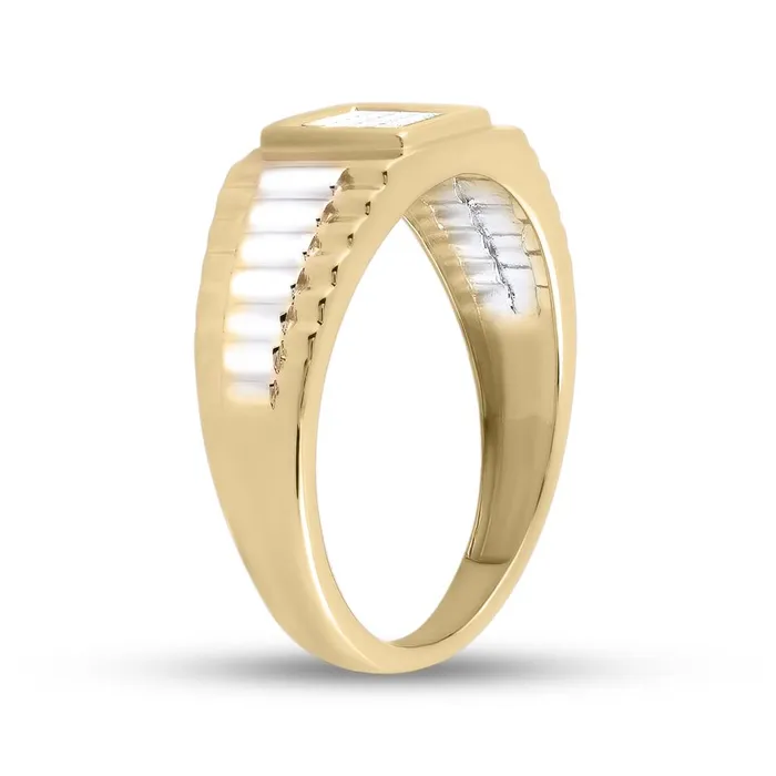 14k Yellow Gold Round Diamond Double Butterfly Bug Bypass Ring 14 Cttw gndatlanta Rings