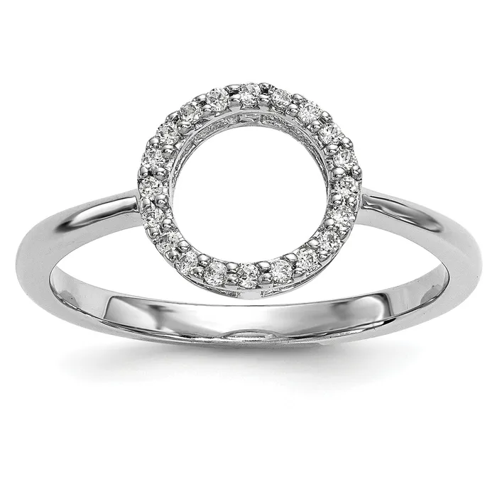 14kw Diamond Open Circle Ring Goldiacom Rings