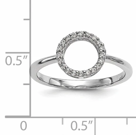 14kw Diamond Open Circle Ring Goldiacom Rings