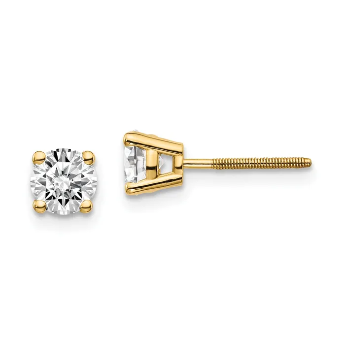14ky 95ct SI3 G I Diamond Stud Thread onoff Post Earrings goldiaca Earrings 14ky 95ct SI3 G I Diamond Stud Thread onoff Post Earrings goldiaca Earrings