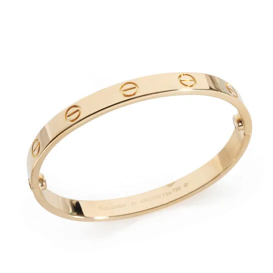 Bracelets JMS always Original PreOwned Cartier Love Bracelet in 18k Yellow Gold Size 16 Bracelets JMS always Original PreOwned Cartier Love Bracelet in 18k Yellow Gold Size 16
