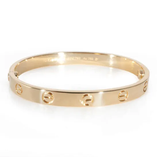 Bracelets JMS always Original PreOwned Cartier Love Bracelet in 18k Yellow Gold Size 16 Bracelets JMS always Original PreOwned Cartier Love Bracelet in 18k Yellow Gold Size 16