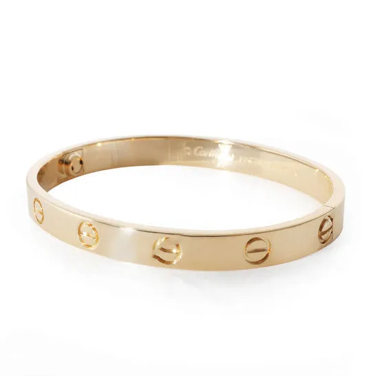 Bracelets JMS always Original PreOwned Cartier Love Bracelet in 18k Yellow Gold Size 16 Bracelets JMS always Original PreOwned Cartier Love Bracelet in 18k Yellow Gold Size 16