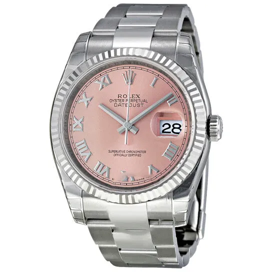 Bracelets JMS always Original Rolex Oyster Perpetual 36 mm Pink Dial Stainless Steel Bracelet Automatic Mens Watch 116234PRO Bracelets JMS always Original Rolex Oyster Perpetual 36 mm Pink Dial Stainless Steel Bracelet Automatic Mens Watch 116234PRO