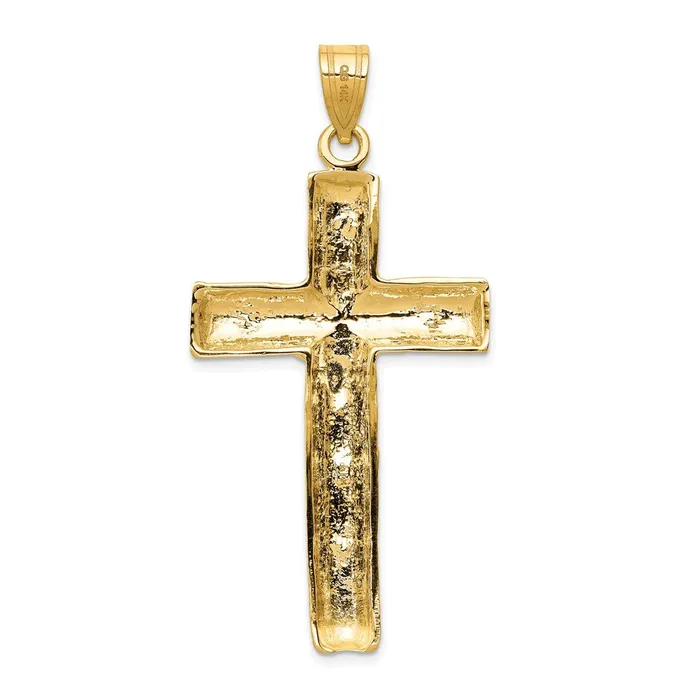 Charm Necklaces 14k Yellow Gold Crucifix Charm Goldia