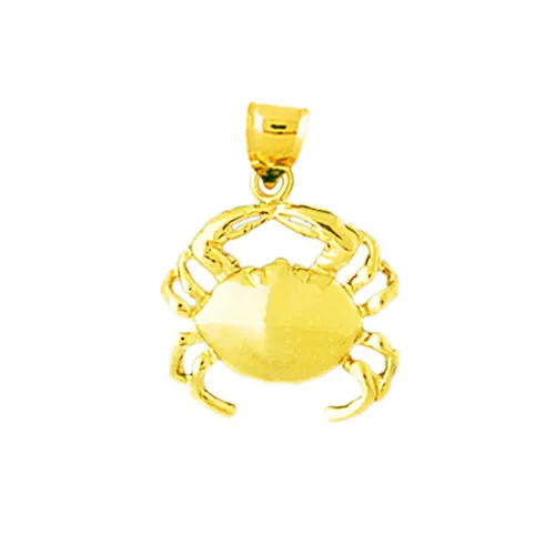 Charm Necklaces Goldia 14K Gold Crab Charm