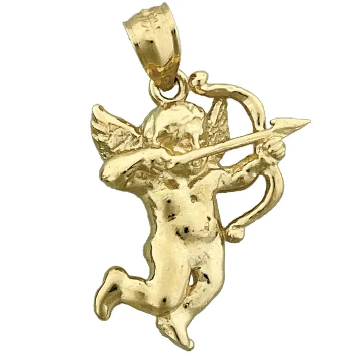 Charm Necklaces Goldia 14K Gold Cupid Angel Charm