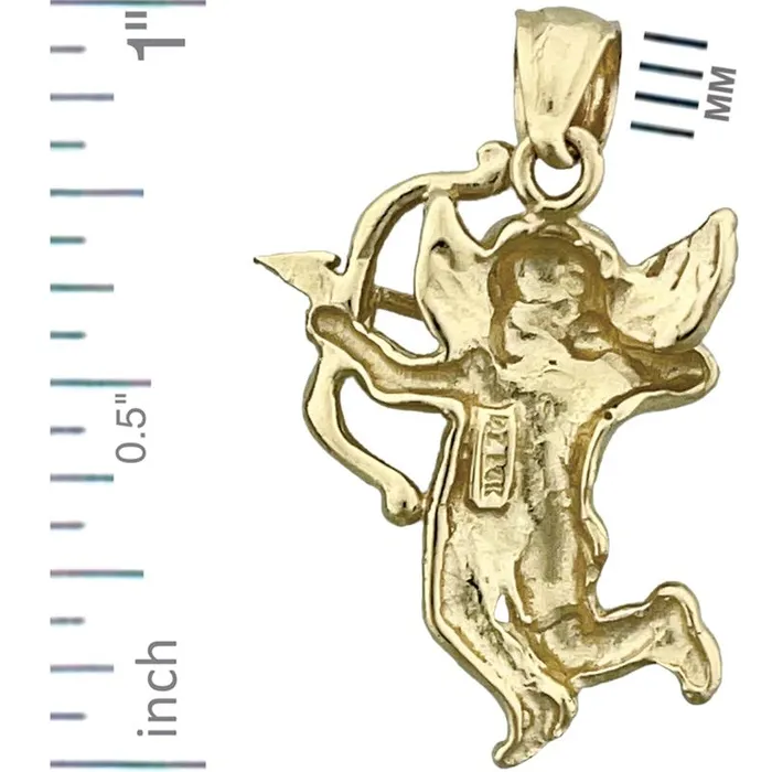 Charm Necklaces Goldia 14K Gold Cupid Angel Charm