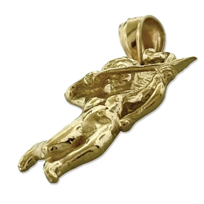 Charm Necklaces Goldia 14K Gold Cupid Angel Charm