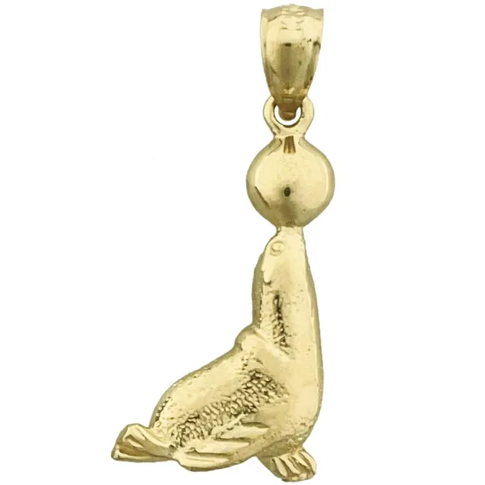 Charm Necklaces Goldia 14K Gold Sea Lion Charm