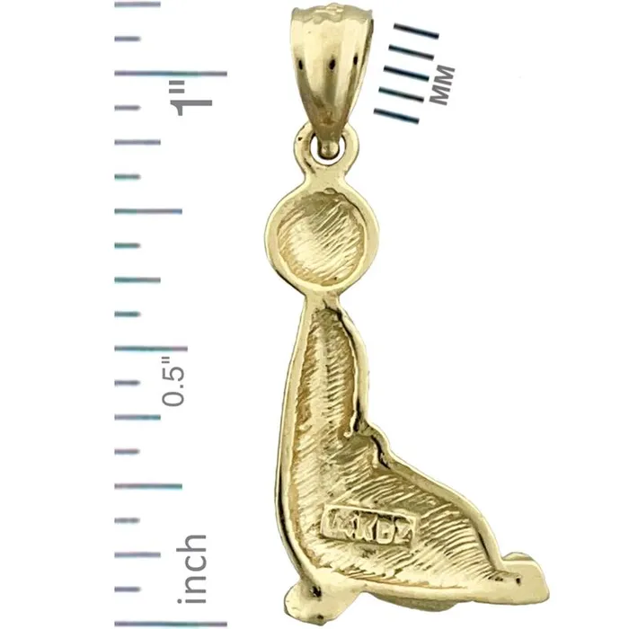 Charm Necklaces Goldia 14K Gold Sea Lion Charm