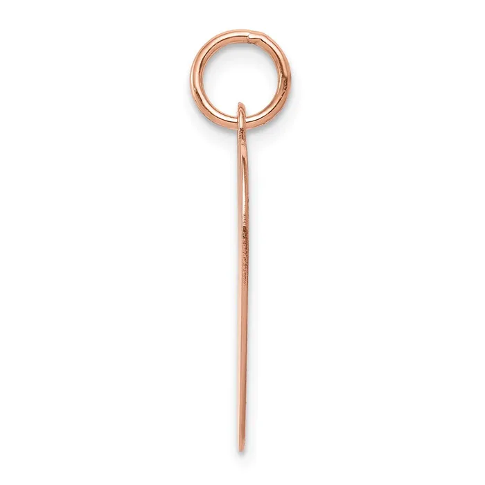 Charm Necklaces Goldia 14k Rose Gold Plain 018 Gauge Engraveable Heart Disc Charm
