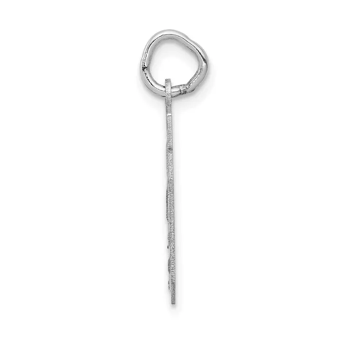 Charm Necklaces Goldia 14k White Goldw Small Satin Number 40 Charm