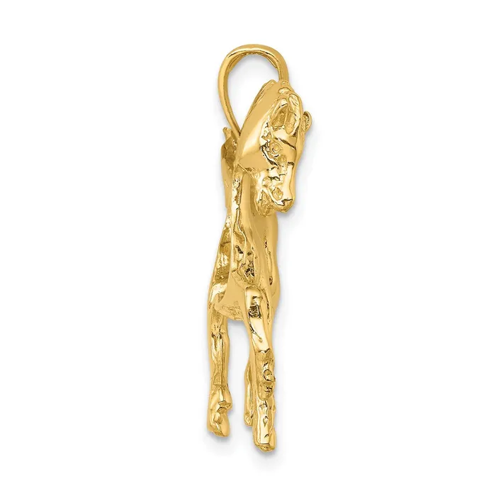 Charm Necklaces Goldia 14k Yellow Gold Horse Charm