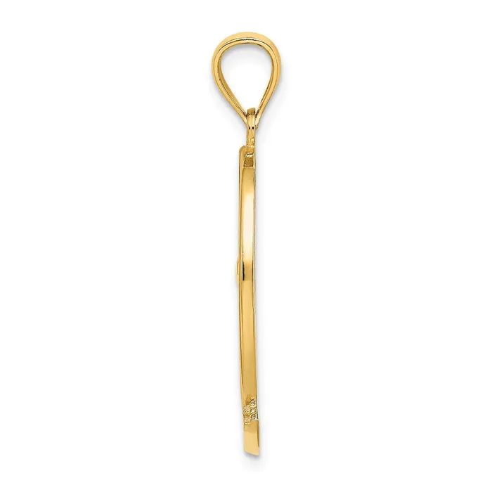 Charm Necklaces Goldia 14k Yellow Gold KEY WEST Dolphin Sunset Scene Charm