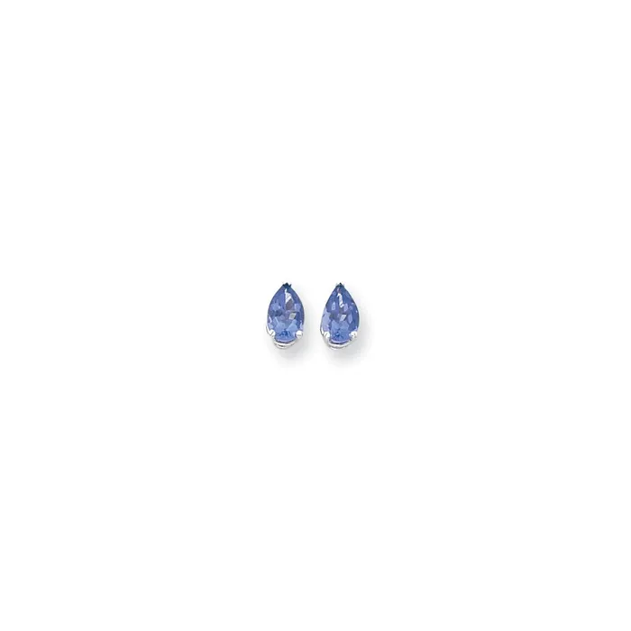 Earrings Goldia 14k White Gold 8x5mm Pear Tanzanite earring