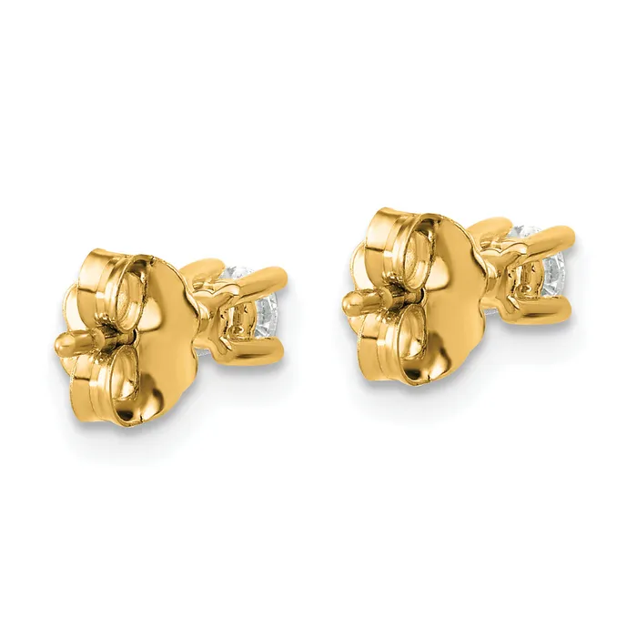 Earrings Goldia 14k Yellow Gold 15 ctw Certified Lab Grown Diamond VSSI G Round 4 Prong Heavy Wt Stud Earrings
