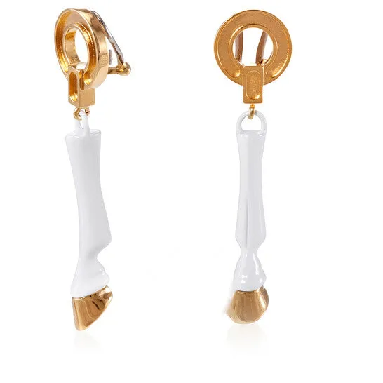 Earrings JMS always Original Burberry Resin and Goldplated Hoof Drop Earrings Earrings JMS always Original Burberry Resin and Goldplated Hoof Drop Earrings
