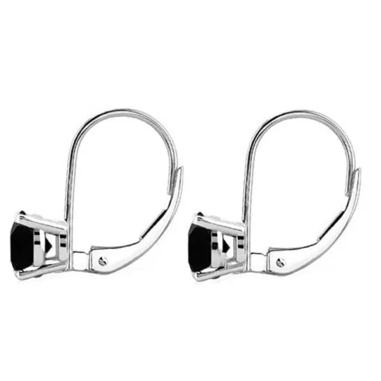 Earrings JMS always Original Maulijewels 025 Carat Natural Black Diamond Dangle Earrings made in 14k White Gold With Lever Back Black I1I2 Earrings JMS always Original Maulijewels 025 Carat Natural Black Diamond Dangle Earrings made in 14k White Gold With Lever Back Black I1I2